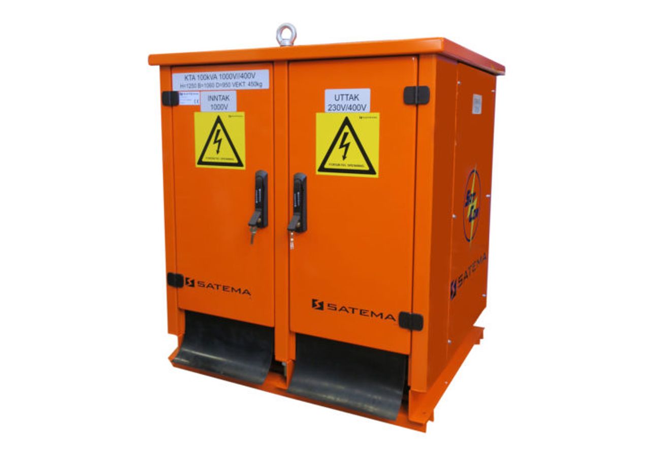 Mini-kiosk substation KTA 100 kVA 1000 V - 400 V / 230 V